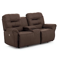 Casual Space Saver Reclining Loveseat