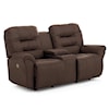 Best Home Furnishings Unity Power Space Saver Console Reclining Loveseat