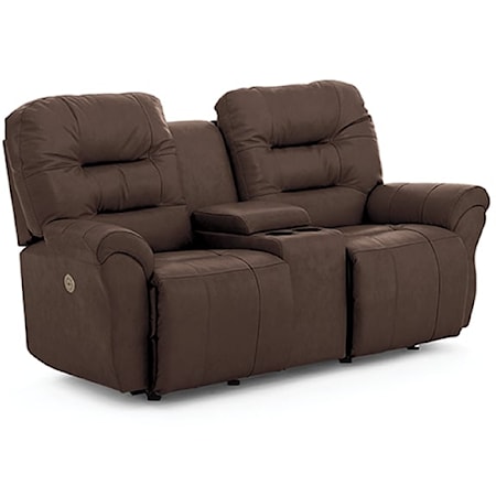 Casual Space Saver Reclining Loveseat