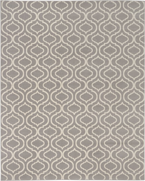 7'10" x 9'10" Grey Rectangle Rug