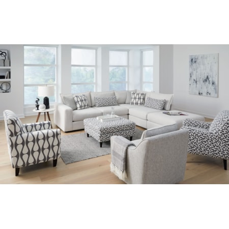 Sectional with Ottoman