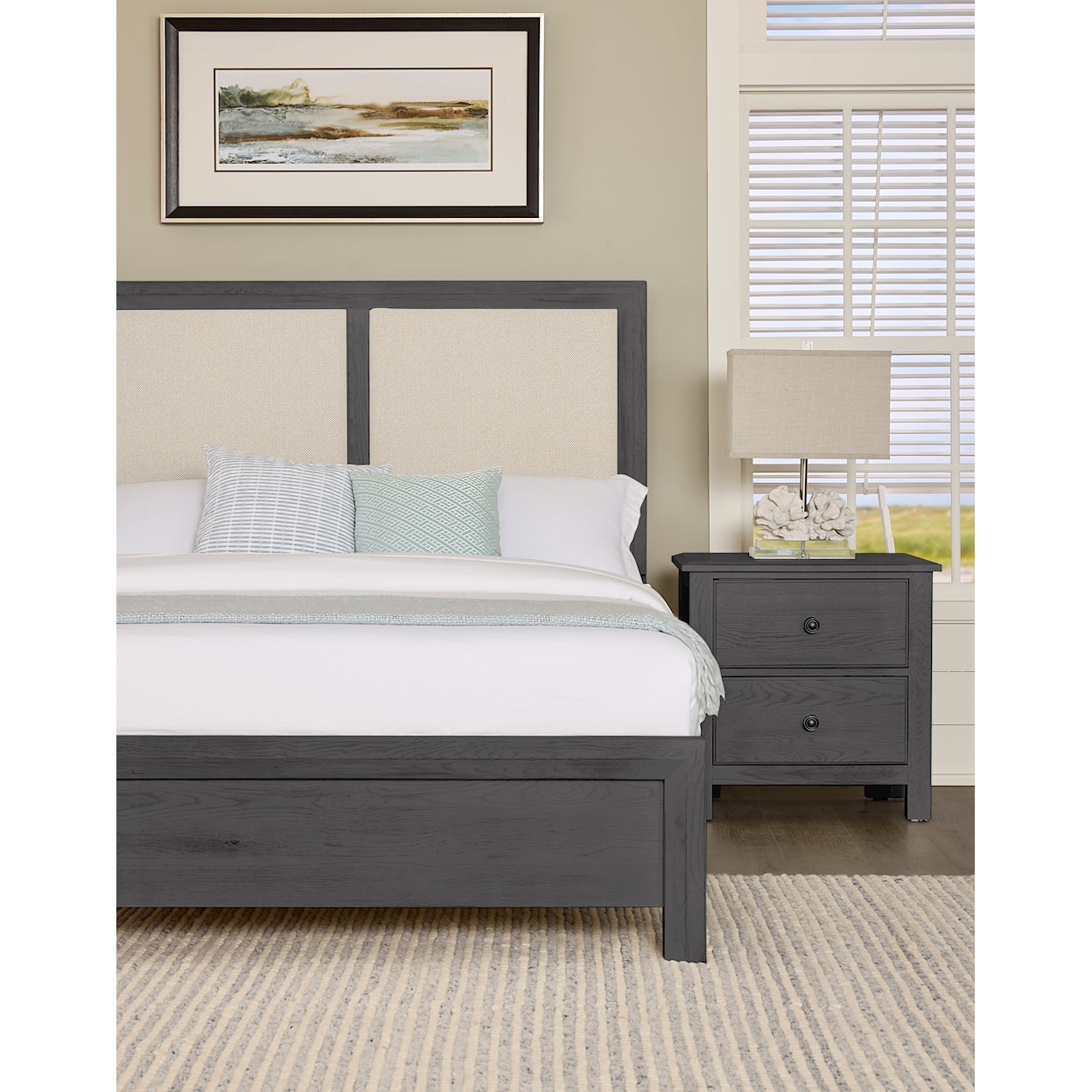 Vaughan Bassett Custom Express 1 Cal. King Upholstered Bed