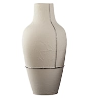 PARCHMENT VASE LRG