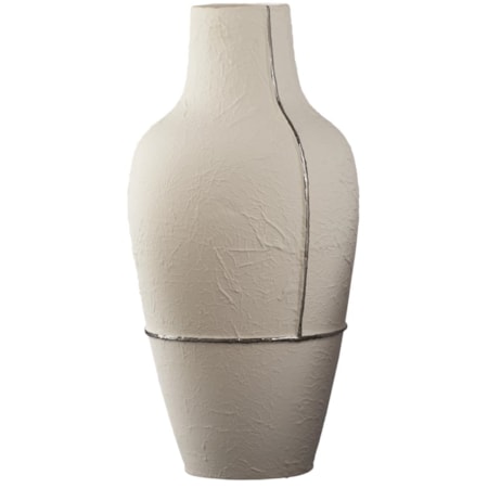 PARCHMENT VASE LRG