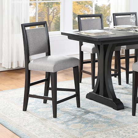 Upholstered Counter-Height Bar Stool