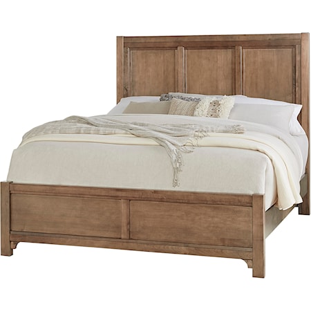 Traditional Farmhouse King Panel Bed