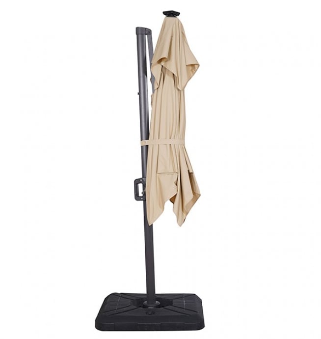 Furniture of America Xico 8' Cantilever Umbrella with LED Light