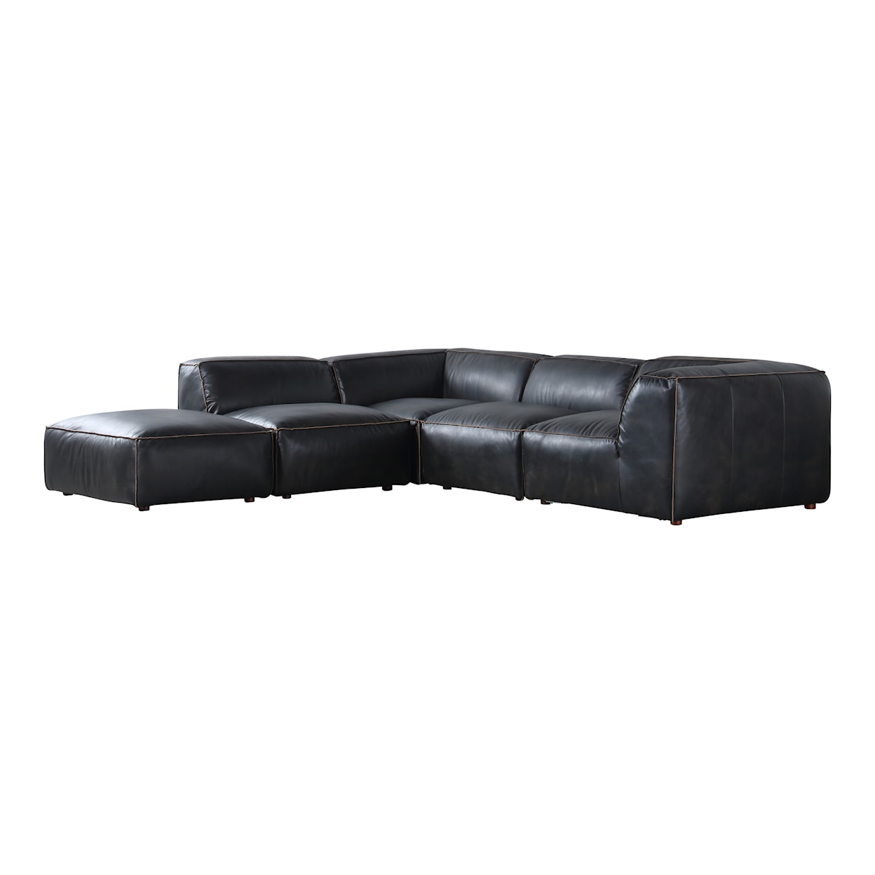 Moe's Home Collection Luxe Luxe Dream Modular Sectional Antique Black