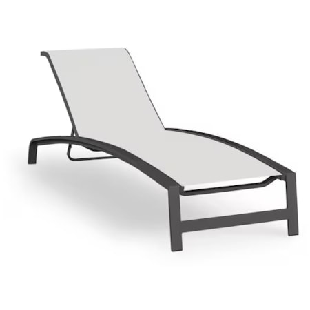 Outdoor Adjustable Sling Chaise Lounge