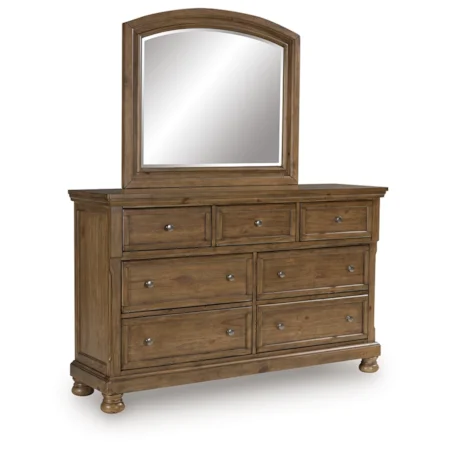 Artisan & Post Summit Road 000025233940 Triple Dresser & Landscape Mirror | Crowley Furniture & Mattress | Dresser + Mirror Combo Artisan & Post Summit Road 000025233940 Triple Dresser & Landscape Mirror | Crowley Furniture & Mattress | Dresser + Mirror Combo