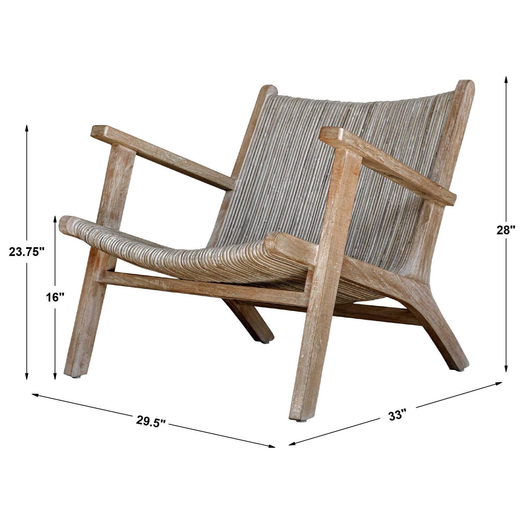 Uttermost Accent Furniture - Accent Chairs Aegea Rattan Accent Chair