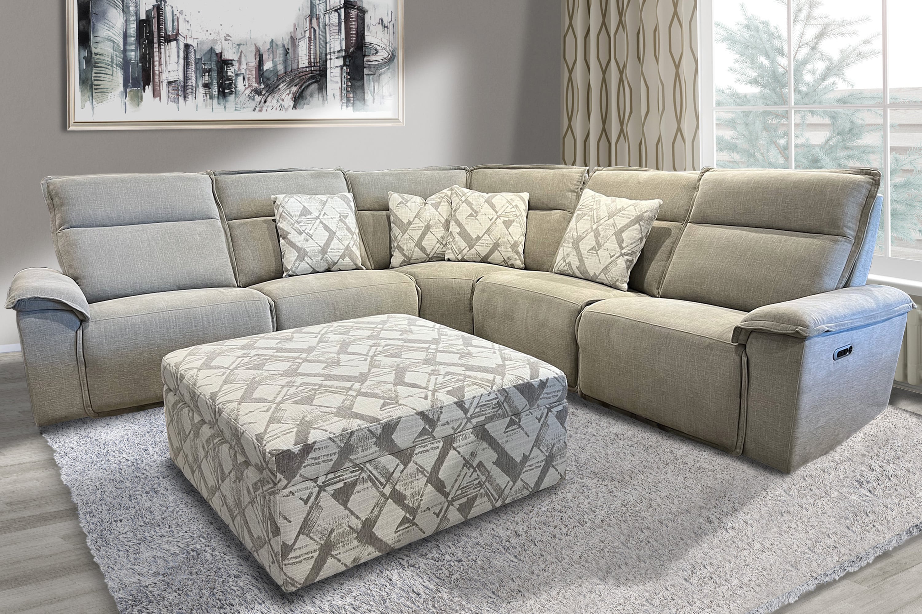 Power Reclining Sectional Sofa