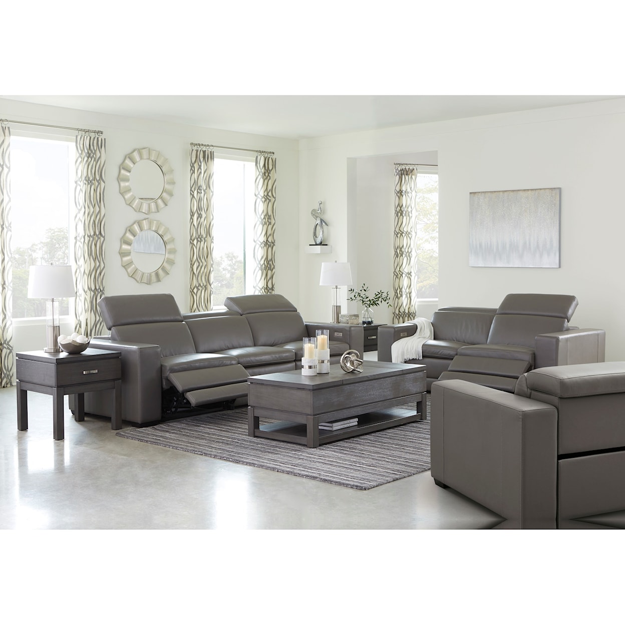 Signature Design by Ashley Texline Power Reclining Living Room Group