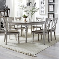 Cottage 7-Piece Rectangular Table Set