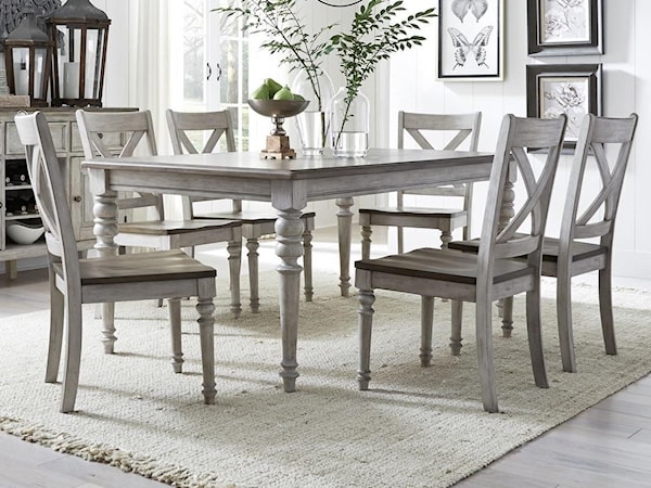 7-Piece Rectangular Table Set