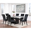 Global Furniture D02DT Dining Table with 4 Dining Chairs