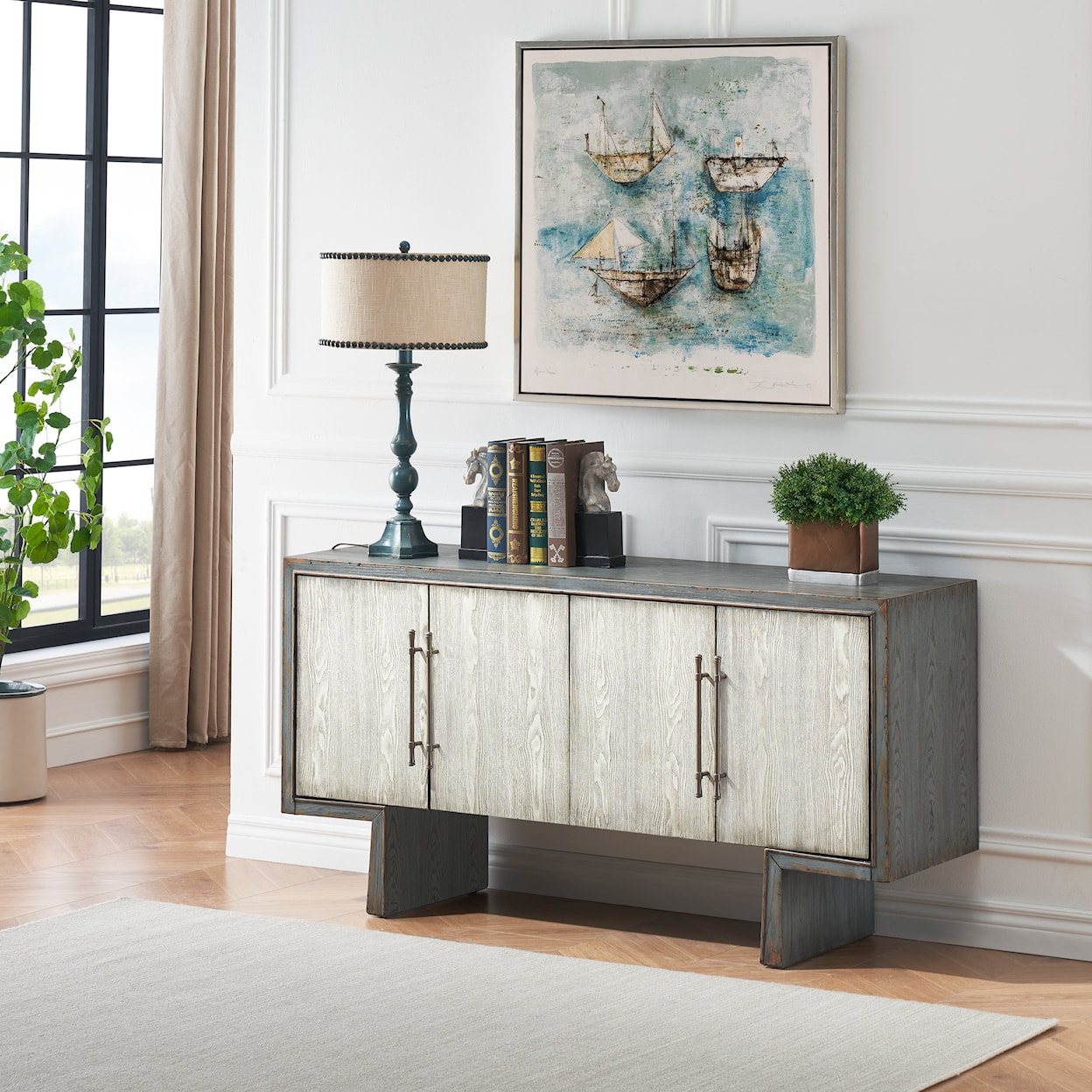 C2C Coast to Coast Imports Four Door Credenza