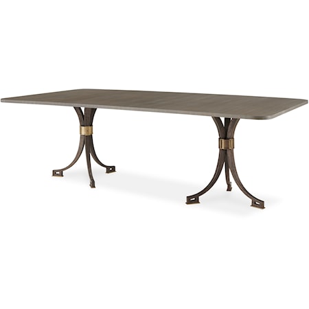 Traditional Double Pedestal Dining Table