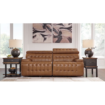 2-Piece Power Reclining Sectional Loveseat