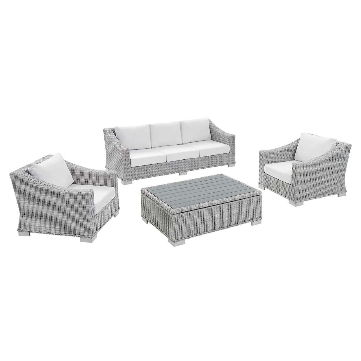 Modway Conway Outdoor 4-Piece Furniture Set