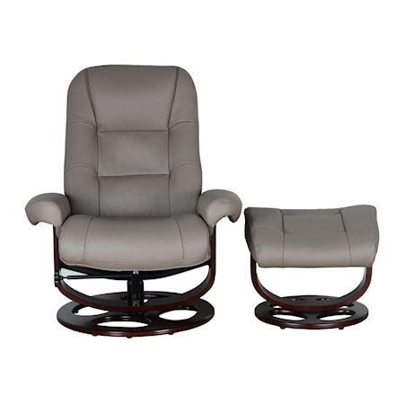 Pedestal Reclining Chair+Ottoman