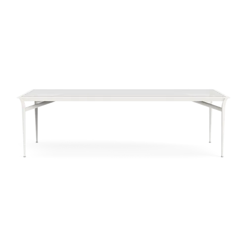 Flight 45" x 99" Dining Table with Glass Top