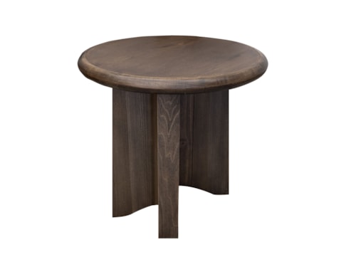 Transitional Round End Table