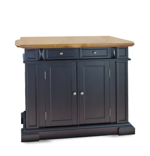 Traditional Kitchen Island with Drop Leaf
