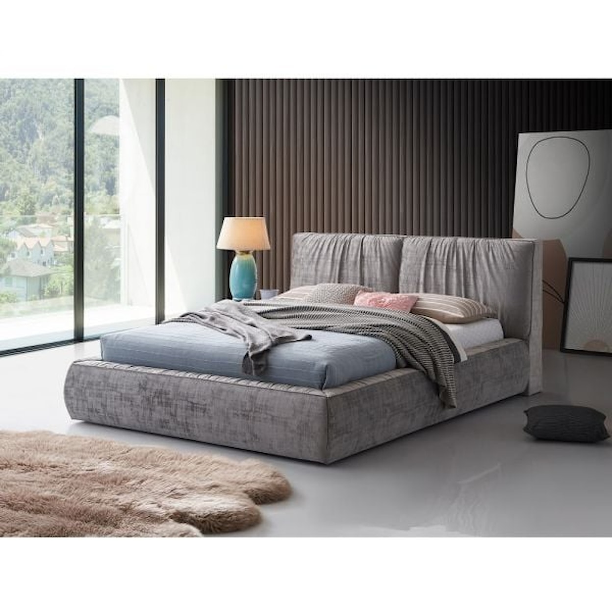 Acme Furniture Onfroi Queen Upholstered Bed
