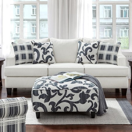 Contemporary Sleeper Sofa in Peformance Fabric