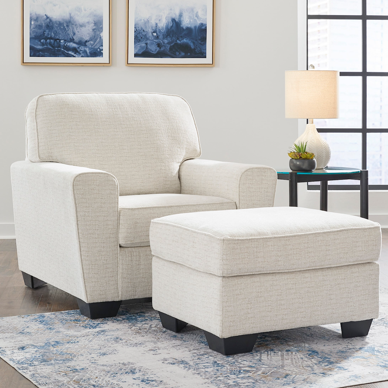 Ashley Signature Design Cashton Chair and Ottoman