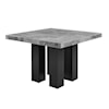Steve Silver Camila Square Gray Marble Counter Height Table