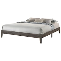 Contemporary California King Platform Bed