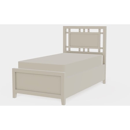 Atwood Twin XL Gridwork Bed with Left Drawerside Storage