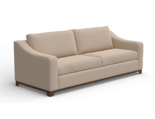 Transitional Sofa with Throw Pillows