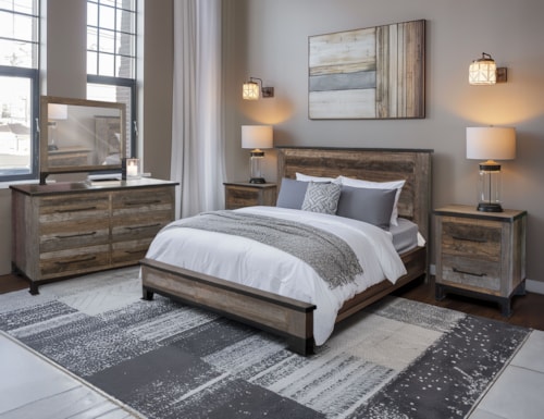 Rustic 5-Piece Queen Bedroom Set