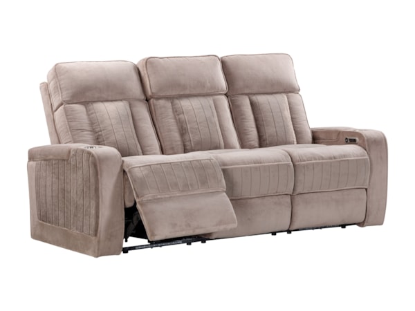 Power Reclining Sofa and Loveseat Set