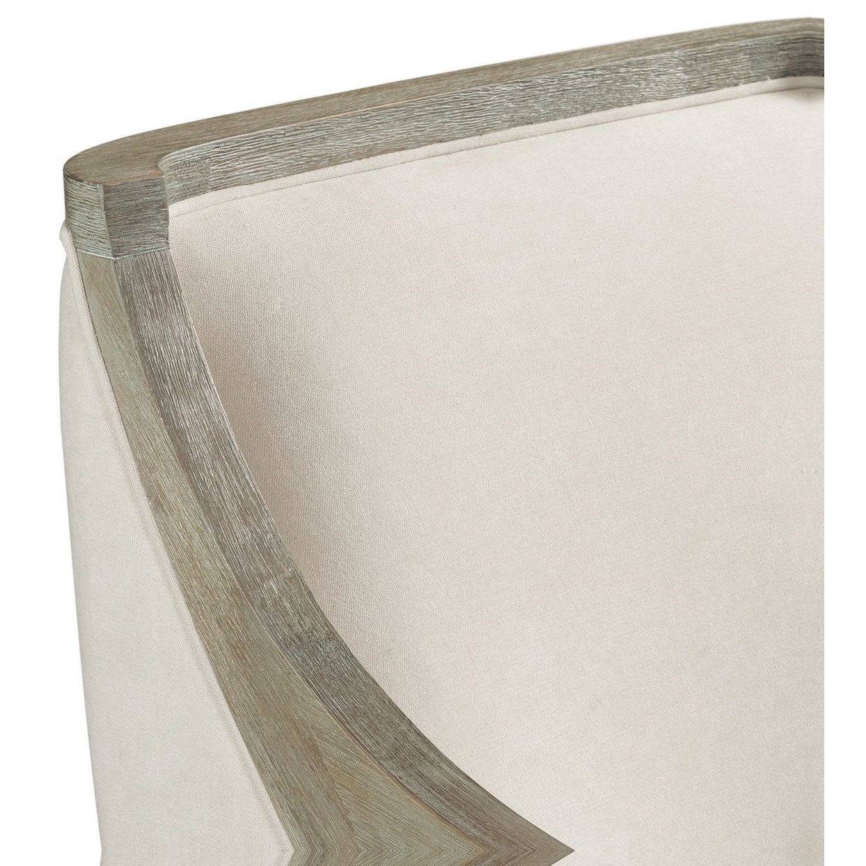 Elements International Hopkins- Accent Chair with White Wash Frame