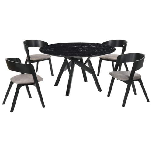 Contemporary 5-Piece Dining Set