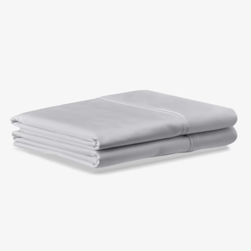Queen Tempur Luxe Egyptain Cotton Pillowcase Set Silver Mist Linens