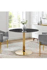 Modway Verne 35" Artificial Marble Dining Table
