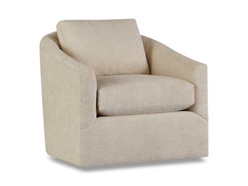 Casual Swivel Chair with Barrel Shape
