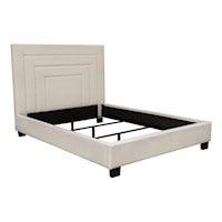 Contemporary Queen Upholstered Bed with 54" Headboard