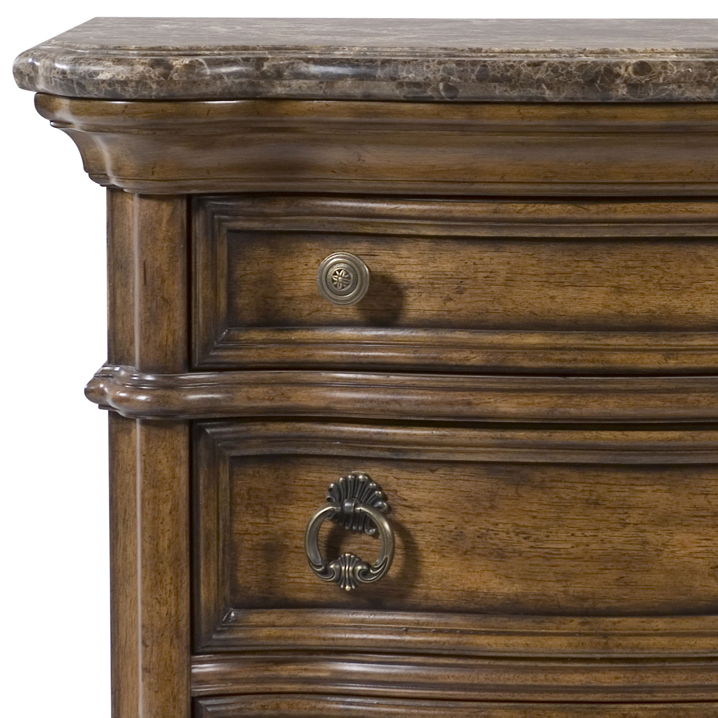 marble top 3 drawer nightstand