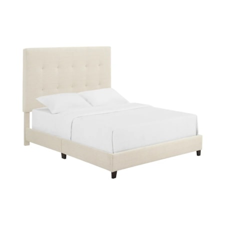 Upholstered Queen Panel Bed