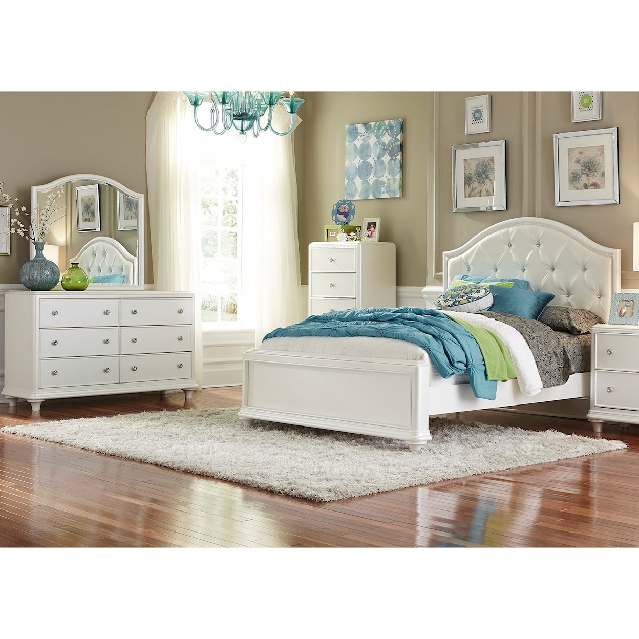 Liberty Furniture Stardust Upholstered Full Panel Bed