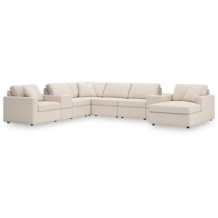 8-Piece Sectional With Chaise