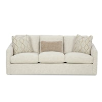 Contemporary Sofa with Track Armrests