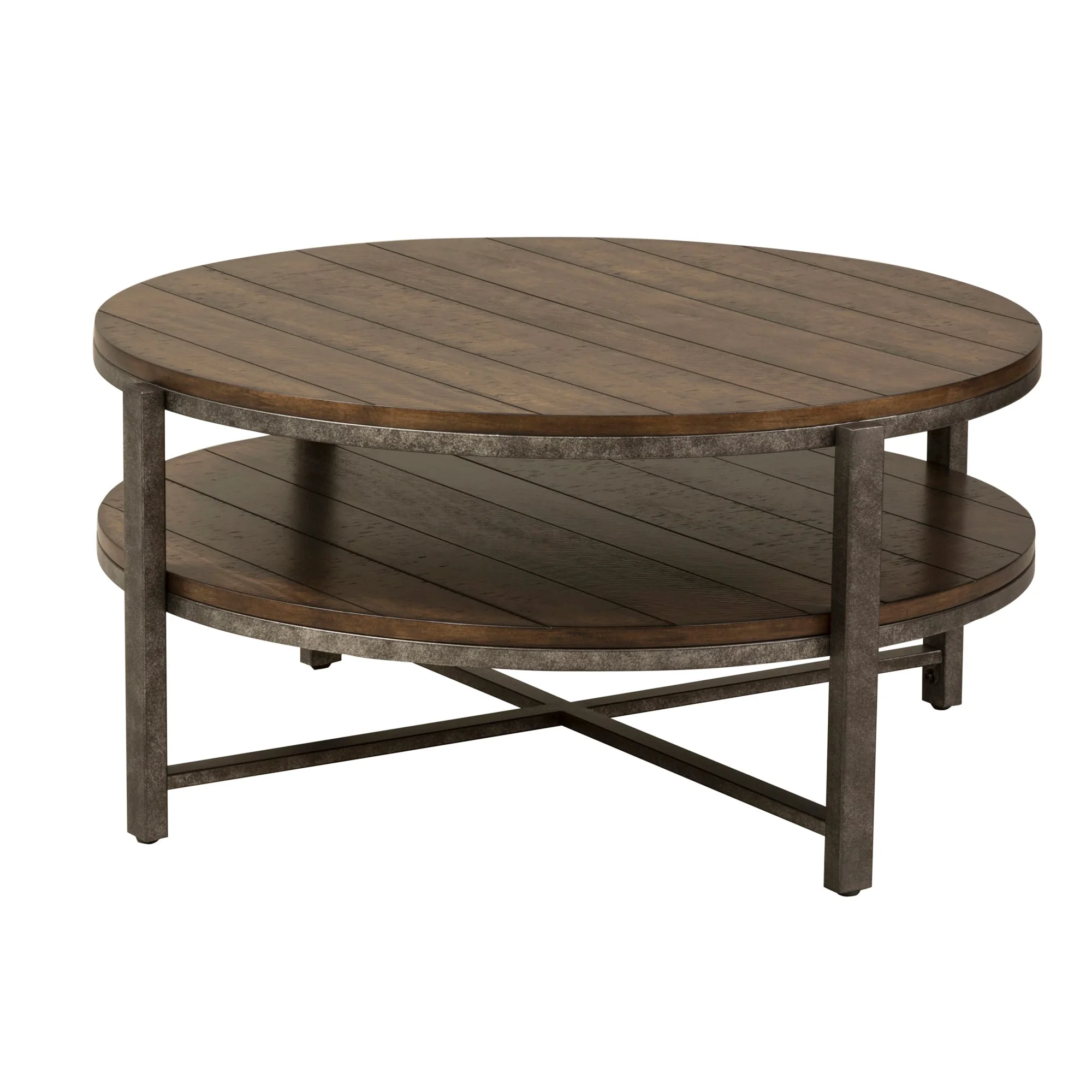 Liberty Furniture Breckinridge 348-OT1010 Rustic Round Cocktail Table ...