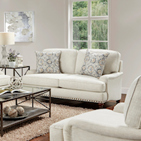 Katherine Transitional Loveseat with Nailhead Trim